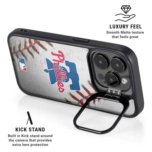MLB Philadelphia Phillies Game Ball iPhone 15 Pro Kickstand Case