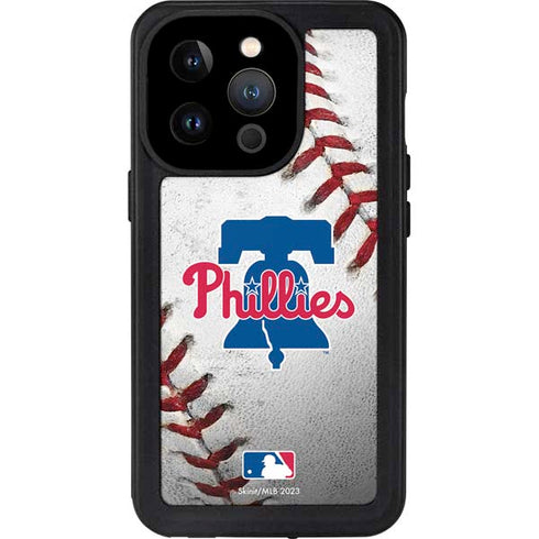 MLB Philadelphia Phillies Game Ball iPhone 15 Pro Waterproof Case