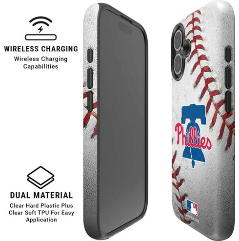 MLB Philadelphia Phillies Game Ball iPhone 16 Magsafe Impact Case