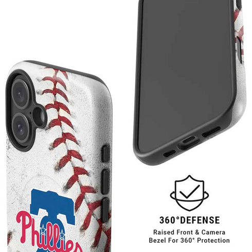 MLB Philadelphia Phillies Game Ball iPhone 16 Plus Magsafe Impact Case