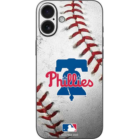 MLB Philadelphia Phillies Game Ball iPhone 16 Plus Skin