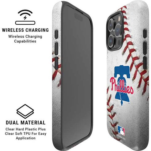 MLB Philadelphia Phillies Game Ball iPhone 16 Pro Magsafe Impact Case