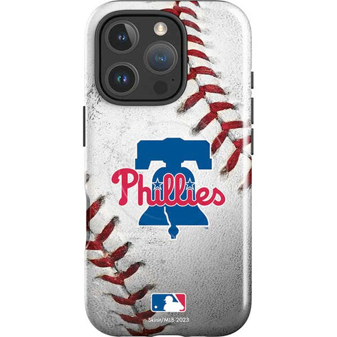MLB Philadelphia Phillies Game Ball iPhone 16 Pro Max Magsafe Impact Case
