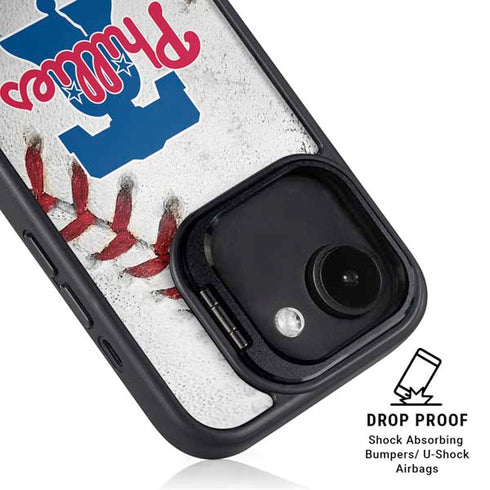MLB Philadelphia Phillies Game Ball iPhone 16e Kickstand Case
