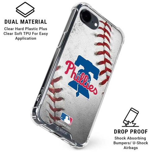 MLB Philadelphia Phillies Game Ball iPhone 16e Clear Case
