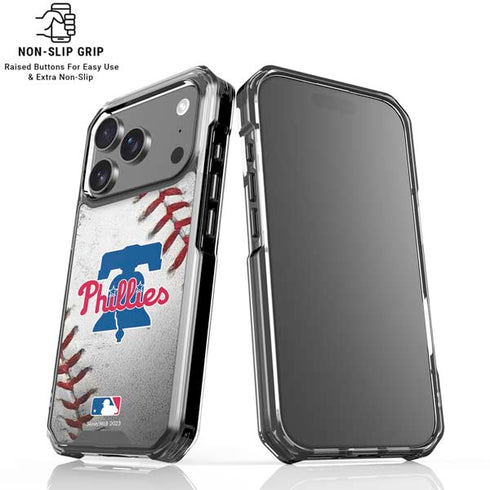 MLB Philadelphia Phillies Game Ball iPhone 17 Pro Clear Case