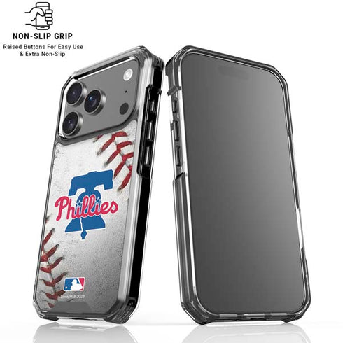 MLB Philadelphia Phillies Game Ball iPhone 17 Pro Max Clear Case