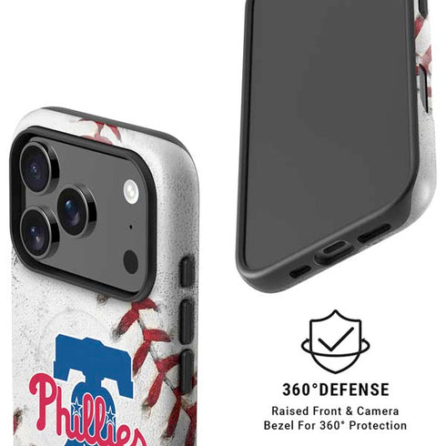 MLB Philadelphia Phillies Game Ball iPhone 17 Pro Max Magsafe Impact Case