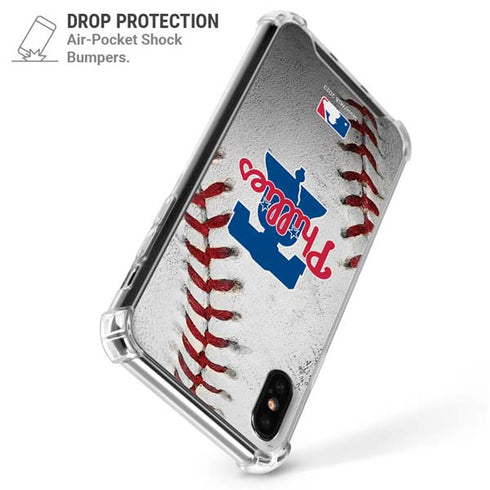 MLB Philadelphia Phillies Game Ball iPhone X/XS Clear Case