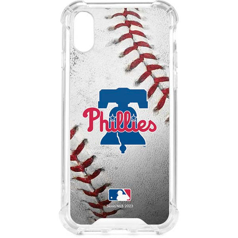 MLB Philadelphia Phillies Game Ball iPhone XS Clear Case