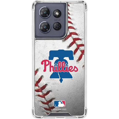 MLB Philadelphia Phillies Game Ball Moto G Power 5G (2025) Clear Case