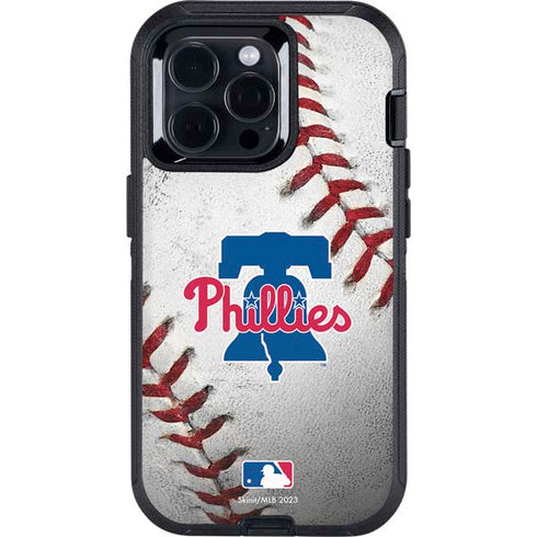MLB Philadelphia Phillies Game Ball Otterbox Defender iPhone Skin