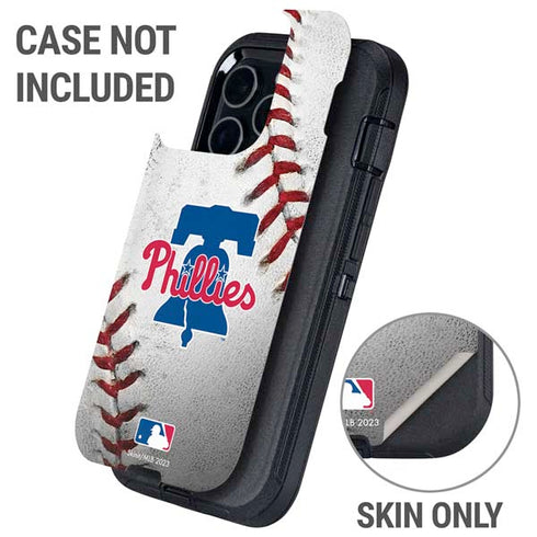 MLB Philadelphia Phillies Game Ball Otterbox Defender iPhone Skin