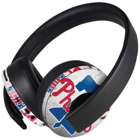 MLB Philadelphia Phillies Game Ball PlayStation 4 Gold Wireless Headset Skin