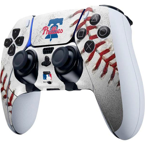 MLB Philadelphia Phillies Game Ball PS5 DualSense Edge Pro Controller Skin