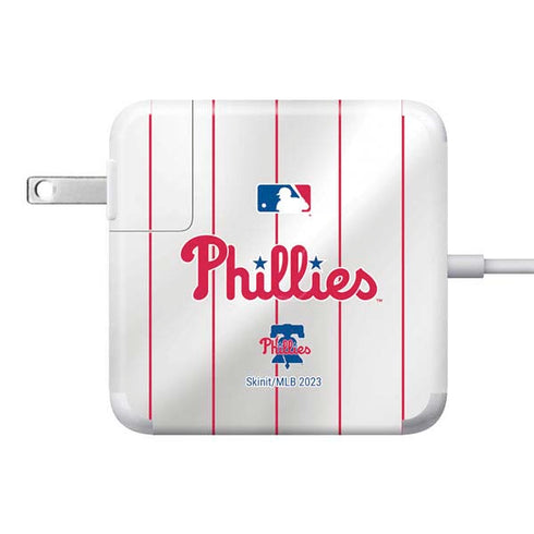 MLB Philadelphia Phillies Home Jersey 85W Power Adapter (15 and 17 inch MacBook Pro Charger) Skin