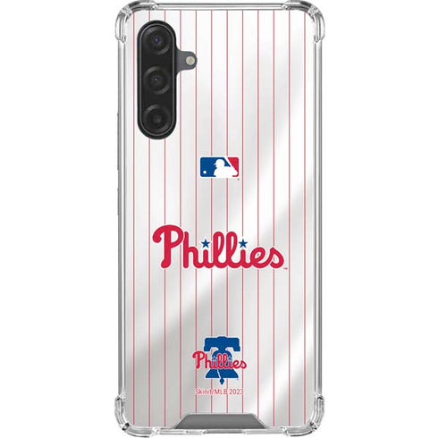 MLB Philadelphia Phillies Home Jersey Galaxy A17 Clear Case