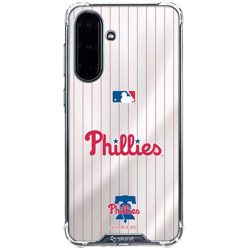 MLB Philadelphia Phillies Home Jersey Galaxy A36 5G Clear Case