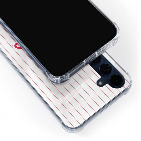 MLB Philadelphia Phillies Home Jersey Galaxy A55 5G Clear Case