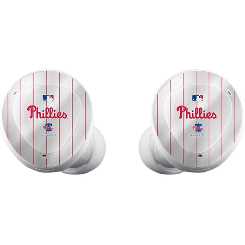 MLB Philadelphia Phillies Home Jersey Galaxy Buds Plus Skin