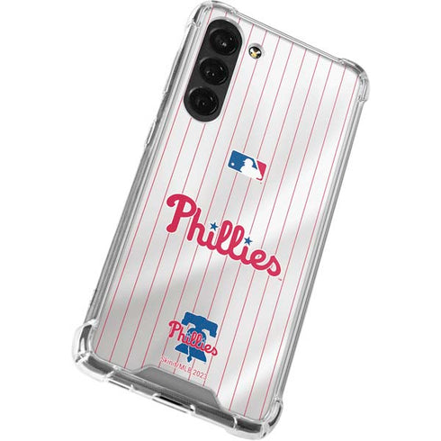 MLB Philadelphia Phillies Home Jersey Galaxy S24 FE Clear Case