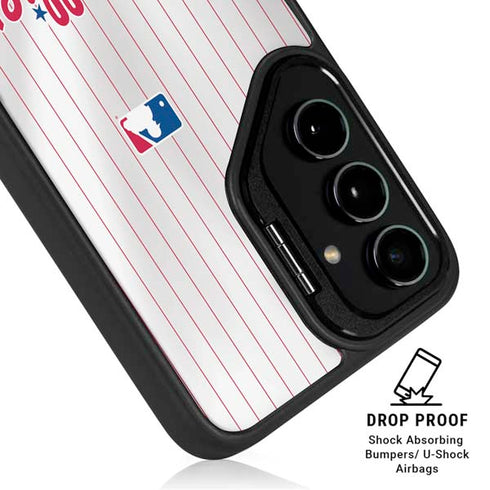 MLB Philadelphia Phillies Home Jersey Galaxy S25 Plus Kickstand Case