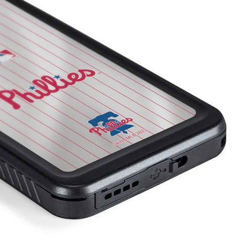 MLB Philadelphia Phillies Home Jersey Galaxy S24 Plus Waterproof Case