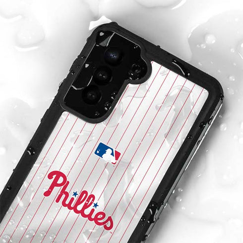MLB Philadelphia Phillies Home Jersey Galaxy S24 Plus Waterproof Case