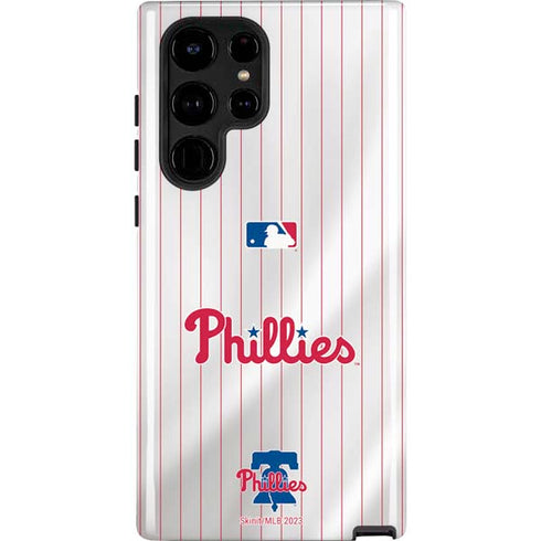 MLB Philadelphia Phillies Home Jersey Galaxy S25 Ultra Impact Case