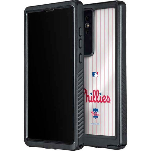 MLB Philadelphia Phillies Home Jersey Galaxy S24 Ultra Waterproof Case