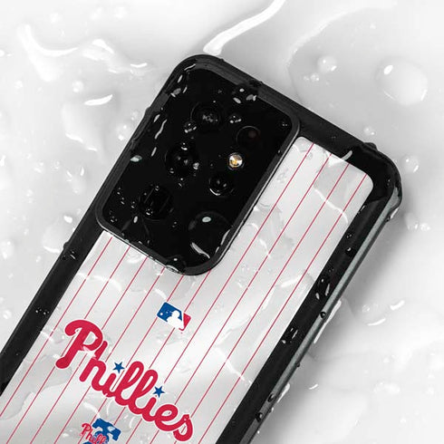 MLB Philadelphia Phillies Home Jersey Galaxy S24 Ultra Waterproof Case