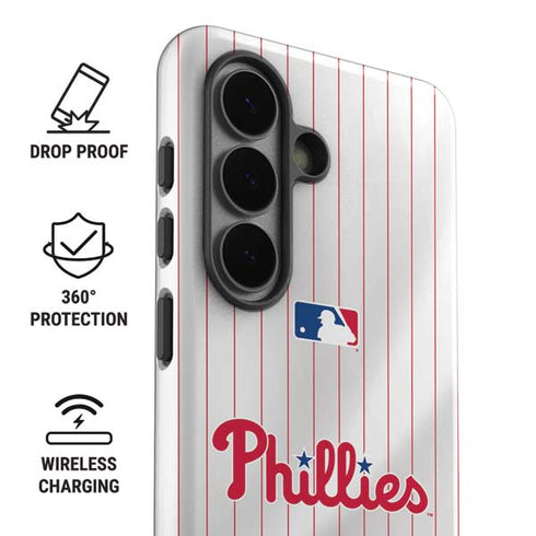 MLB Philadelphia Phillies Home Jersey Galaxy S26 Plus Impact Case