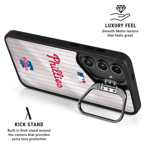 MLB Philadelphia Phillies Home Jersey Galaxy S26 Plus Kickstand Case