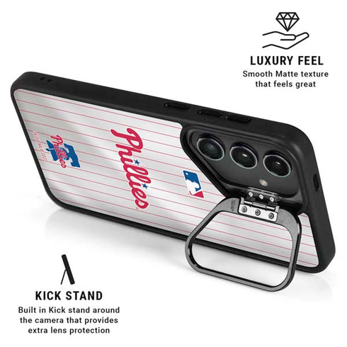 MLB Philadelphia Phillies Home Jersey Galaxy S26 Ultra Kickstand Case