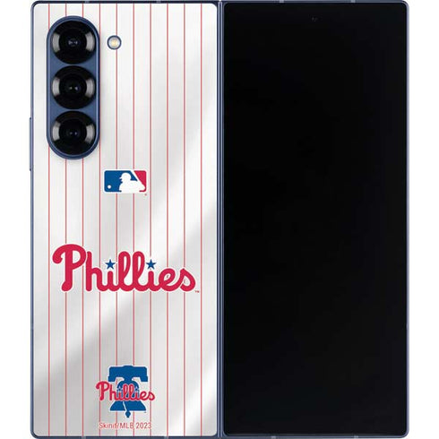 MLB Philadelphia Phillies Home Jersey Galaxy Z Fold6 Skin