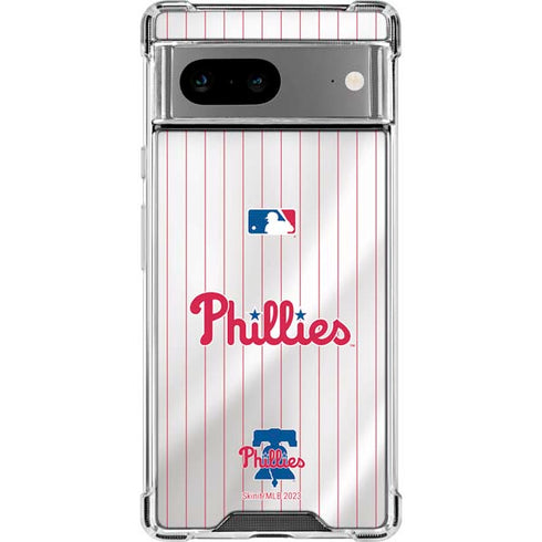 MLB Philadelphia Phillies Home Jersey Google Pixel 8a Clear Case
