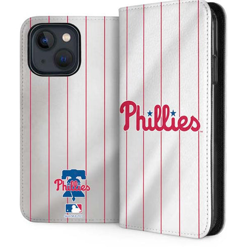 MLB Philadelphia Phillies Home Jersey iPhone 14 Plus Folio Case