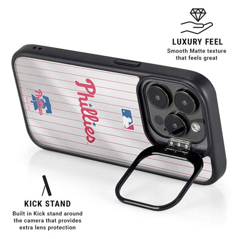 MLB Philadelphia Phillies Home Jersey iPhone 14 Pro Kickstand Case