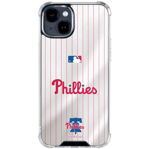 MLB Philadelphia Phillies Home Jersey iPhone 15 Clear Case