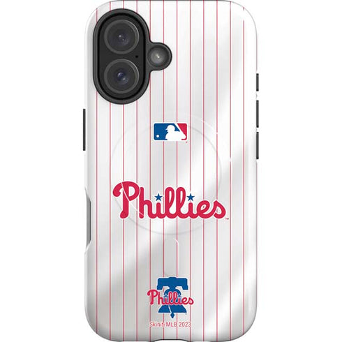 MLB Philadelphia Phillies Home Jersey iPhone 16 Magsafe Impact Case