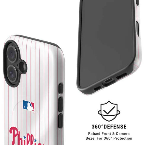 MLB Philadelphia Phillies Home Jersey iPhone 16 Magsafe Impact Case