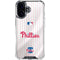 MLB Philadelphia Phillies Home Jersey iPhone 16 Plus Clear Case