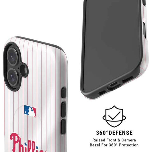 MLB Philadelphia Phillies Home Jersey iPhone 16 Plus Magsafe Impact Case