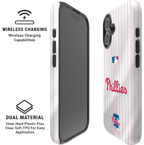 MLB Philadelphia Phillies Home Jersey iPhone 16 Plus Magsafe Impact Case