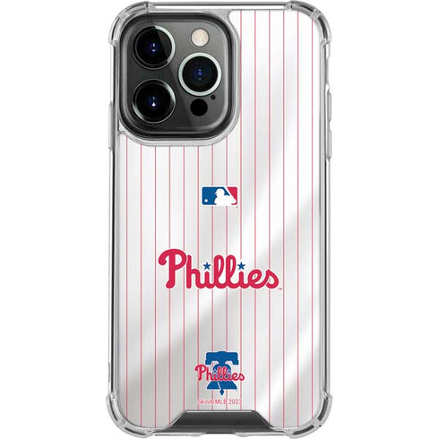 MLB Philadelphia Phillies Home Jersey iPhone 16 Pro Clear Case