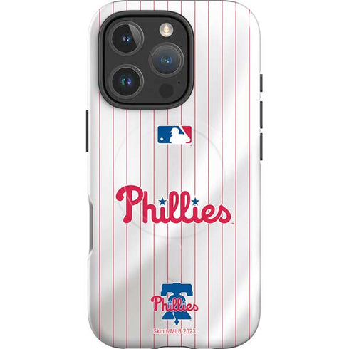 MLB Philadelphia Phillies Home Jersey iPhone 16 Pro Magsafe Impact Case