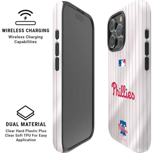 MLB Philadelphia Phillies Home Jersey iPhone 16 Pro Magsafe Impact Case