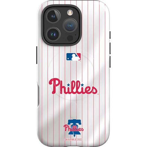 MLB Philadelphia Phillies Home Jersey iPhone 16 Pro Max Magsafe Impact Case