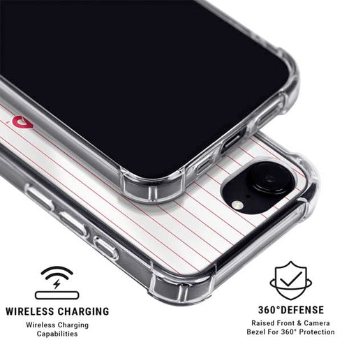 MLB Philadelphia Phillies Home Jersey iPhone 16e Clear Case