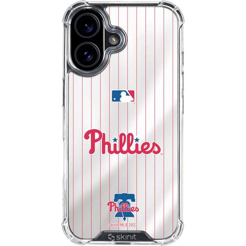 MLB Philadelphia Phillies Home Jersey iPhone 17 Clear Case